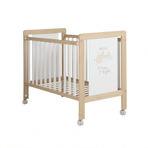 Детская кроватка Micuna Happy 120x60 - White/Waterwood