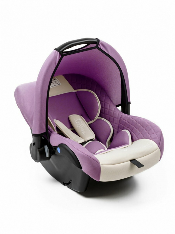 Автокресло детское AMAROBABY Baby comfort - Светло-фиолетовый/Светло-бежевый