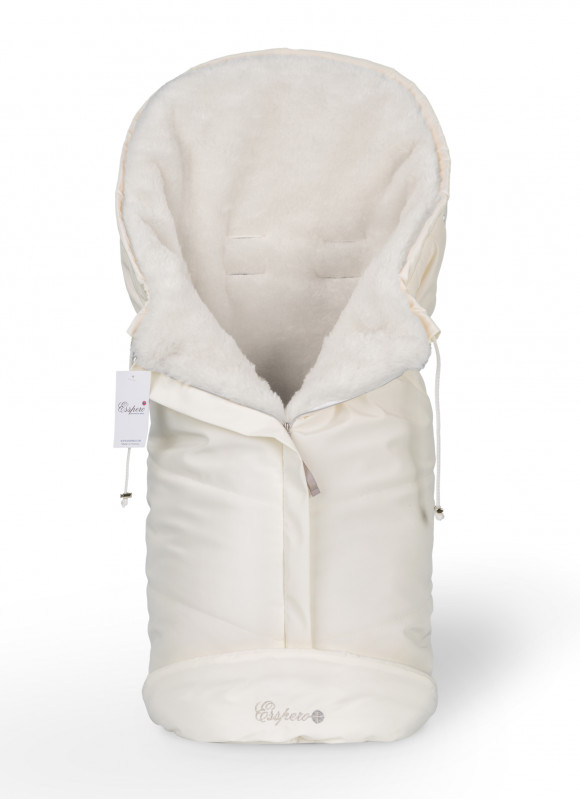 Конверт в коляску Esspero Sleeping Bag White (натуральная 100% шерсть) - Beige