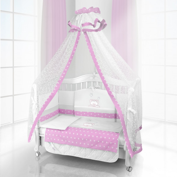 Комплект постельного белья Beatrice Bambini Unico Capolino (125х65) - bianco rosa