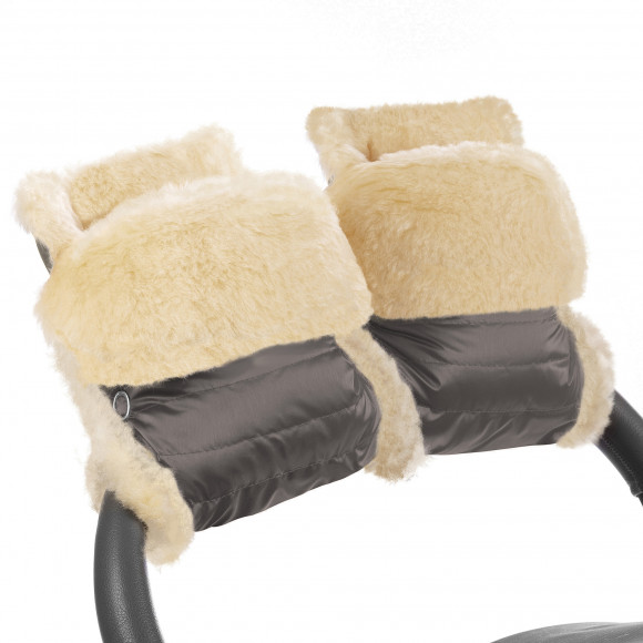 Муфта-рукавички для коляски Esspero Oskar (Натуральная шерсть) - Almond