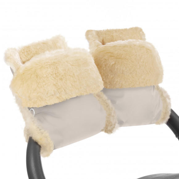 Муфта-рукавички для коляски Esspero Oskar (Натуральная шерсть) - Beige