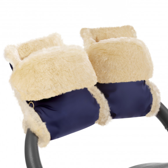Муфта-рукавички для коляски Esspero Oskar (Натуральная шерсть) - Navy