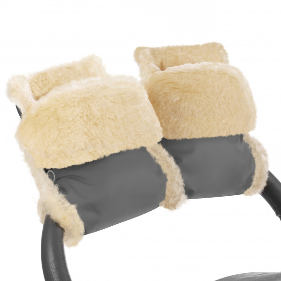 Муфта-рукавички для коляски Esspero Oskar (Натуральная шерсть) - Grey