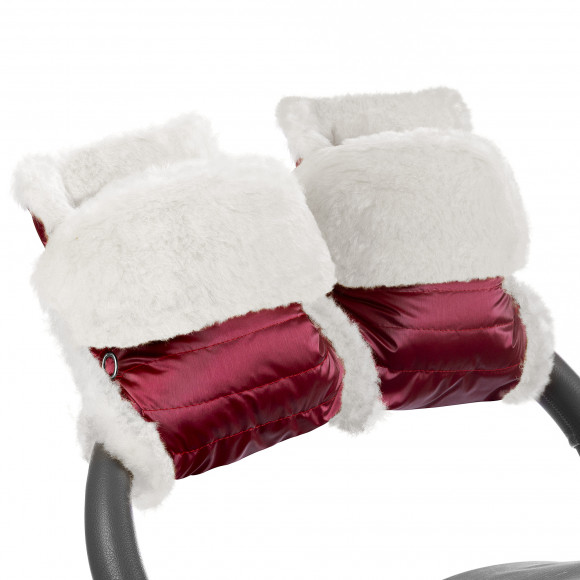 Муфта-рукавички для коляски Esspero Christer (Натуральная шерсть) - Ruby