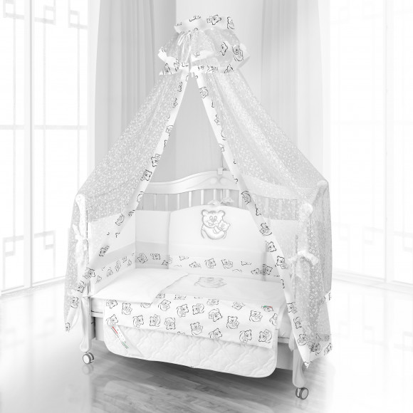Балдахин на детскую кроватку Beatrice Bambini Di Fiore - orso mamma bianco