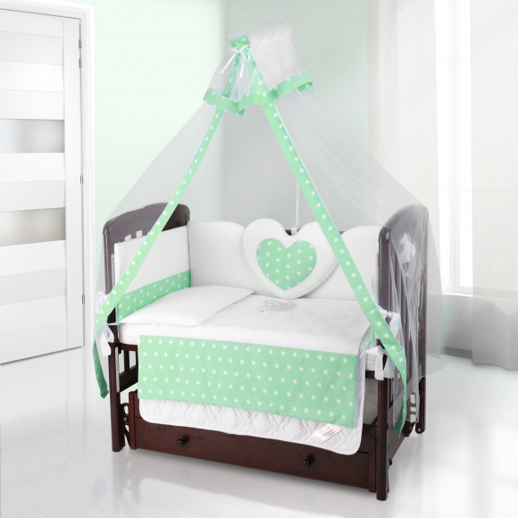 Балдахин на детскую кроватку Beatrice Bambini Bianco Neve - Stella Verde