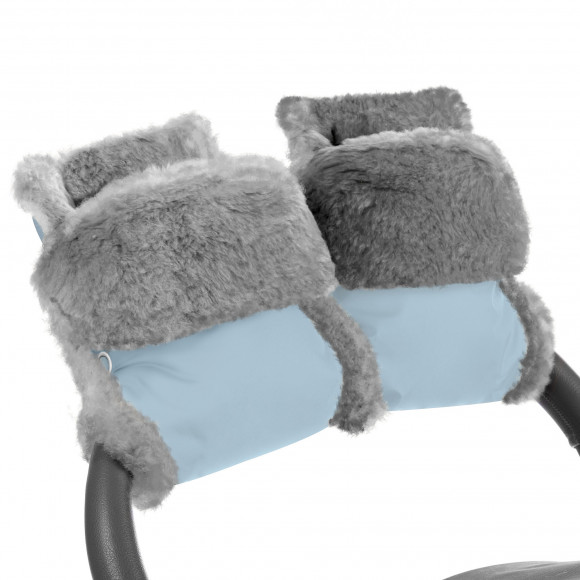 Муфта-рукавички для коляски Esspero Christoffer (Натуральная шерсть) - Blue Mountain