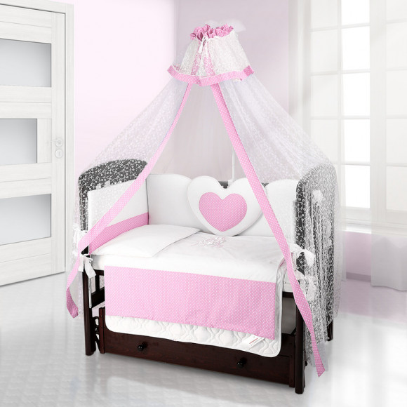 Балдахин на детскую кроватку Beatrice Bambini Di Fiore - puntini rosa