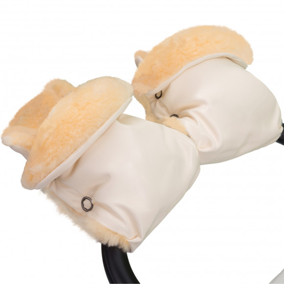 Муфта-рукавички для коляски Esspero Olsson (100% овечья шерсть)  - Cream