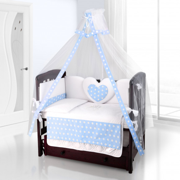 Балдахин на детскую кроватку Beatrice Bambini Bianco Neve - Anello Blu
