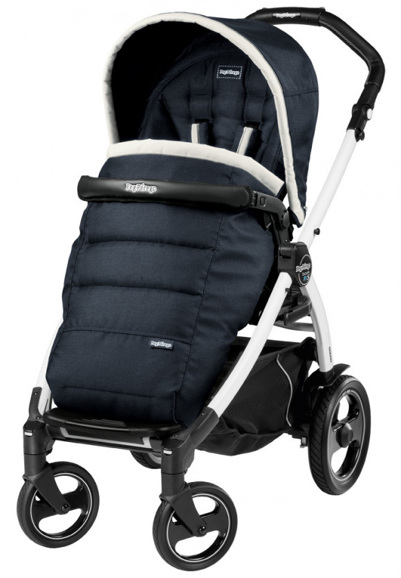 Прогулочная коляска Peg Perego Book 51 S Pop Up Completo (шасси White/Black) - Luxe Blue