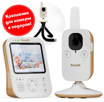Видеоняня Ramili Baby RV200TR с креплением для камеры
