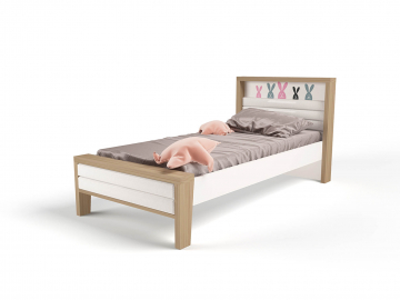 Кровать классика ABC-KING MIX BUNNY №2 розовый 160*90
