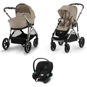 Коляска 3 в 1 Cybex Gazelle S и автокресло Cloud G i-Size Plus