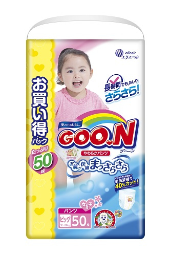 Подгузники GOON NEW Ultra Jumbo Pack Трусики (12-20кг) 50 шт