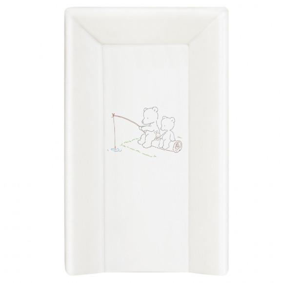 Пеленальный матрац на кровать Ceba Baby на жёстком основании 70 см - Papa Bear White