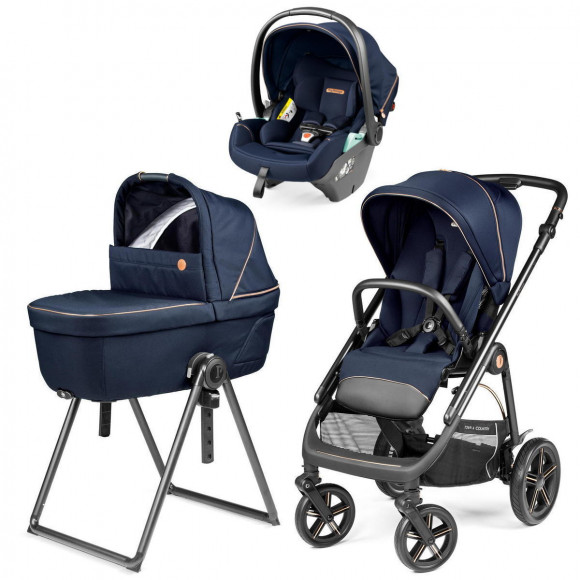 Коляска 3 в 1 Peg Perego Veloce TC Belvedere Lounge - Blue Shine New