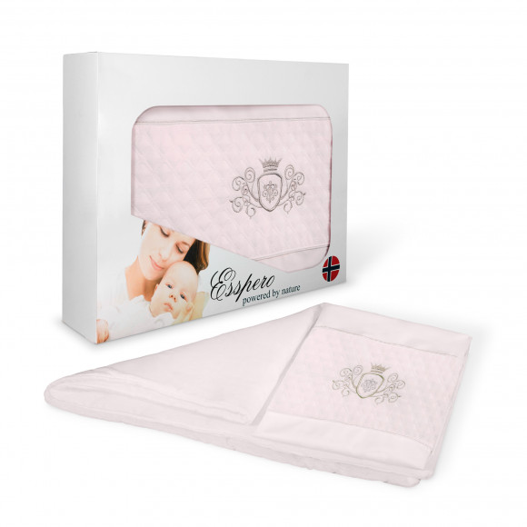 Комплект постельного белья в коляску Esspero Conny 5 предметов - Crown Pink