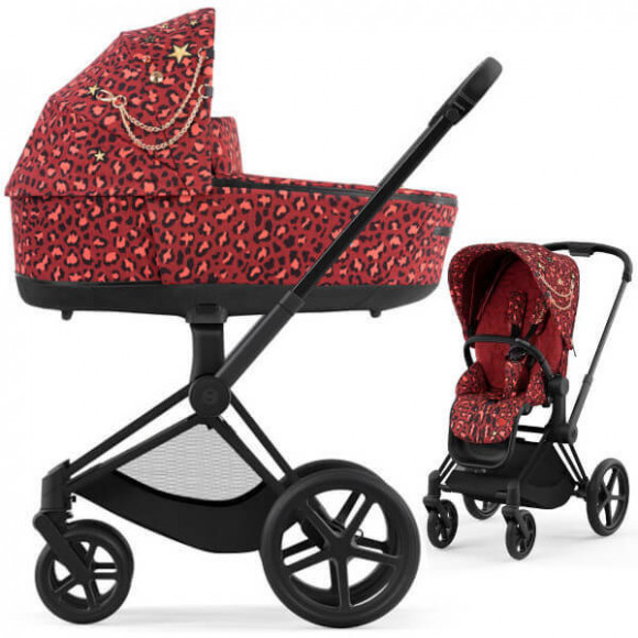 Коляска 2 в 1 Cybex E-Priam 4 - Rockstar Alec Volkel