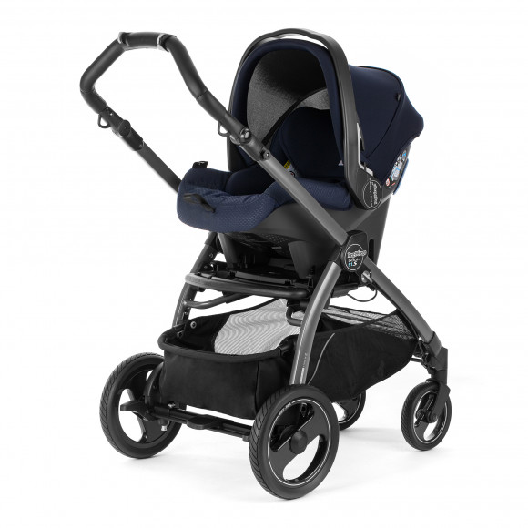 Автокресло Peg Perego Primo Viaggio SL на шасси Book 51S (шасси White/Black) - Bloom Navy