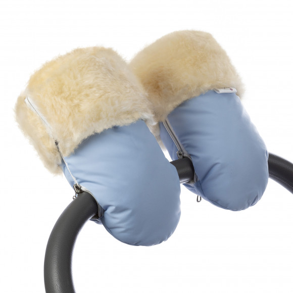 Муфта-рукавички для коляски Esspero Double (Натуральная шерсть) - Blue Mountain