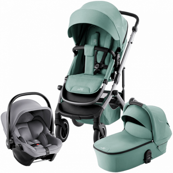 Коляска 3 в 1 Britax Römer Smile 5Z (автокресло BS CORE) - Jade Green/Frost Grey