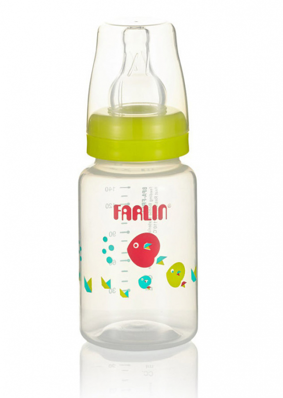 Полипропиленовая бутылочка для кормления со стандартным горлышком Farlin, 150 мл. - Салатовый