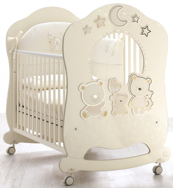 Детская кроватка Italbaby Happy Family Oblo - крем