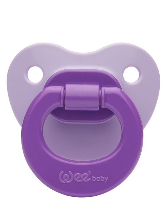 Ортодонтическая соска-пустышка WeeBaby матовая, с рождения - фиолетовый