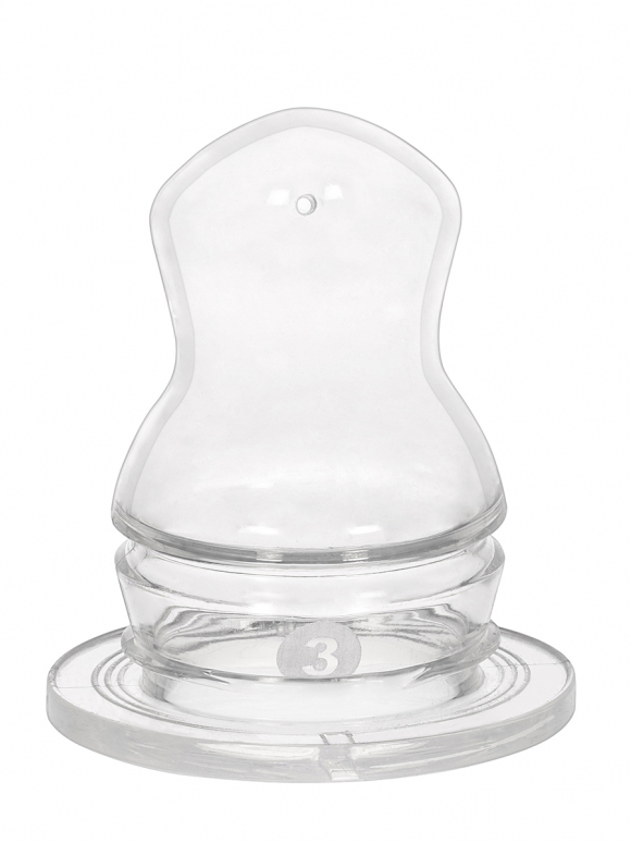 Ортодонтическая соска WeeBaby для бутылочек с узким горлышком - № 3, с 18 месяцев
