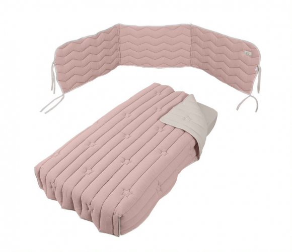 Комплект в кроватку Micuna Mousse 120*60 TX-1650 - Pink