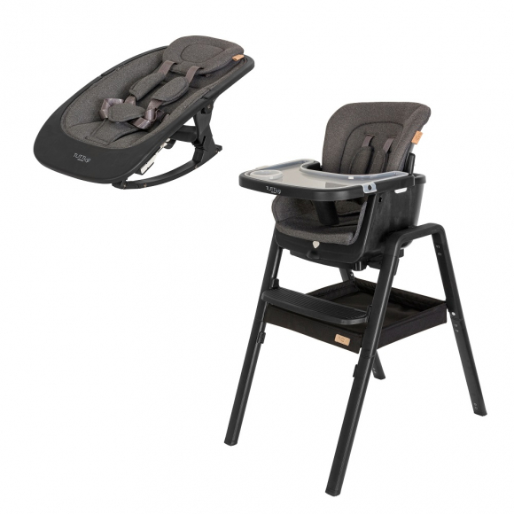 Стульчик для кормления Tutti Bambini High Chair Nova - Black/Black 611010/9999B