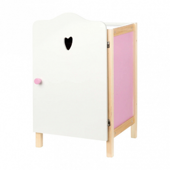 Кукольный шкаф ROBA Scarlett - Белый/Розовый/Натуральный
