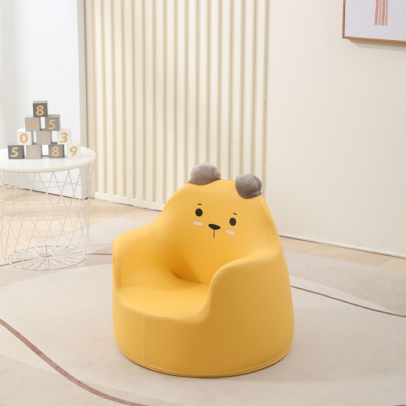 Кресло детское UNIX Kids Bear - Yellow размер S