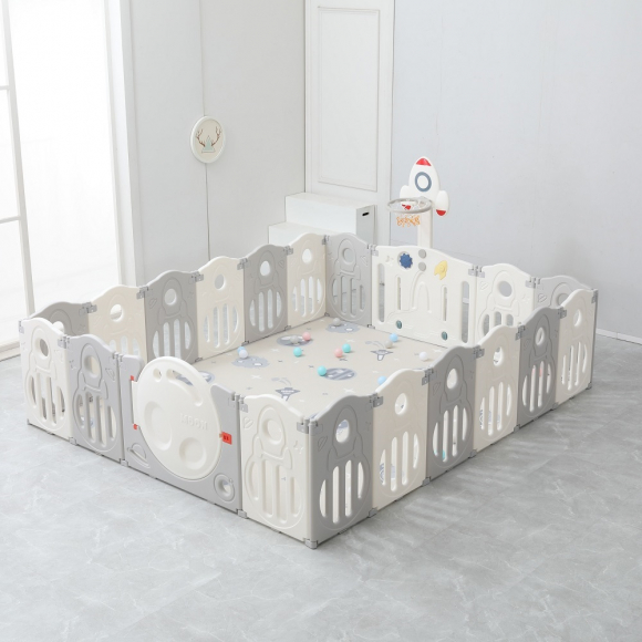 Манеж UNIX Kids SUPREME Space 200x240 - Grey