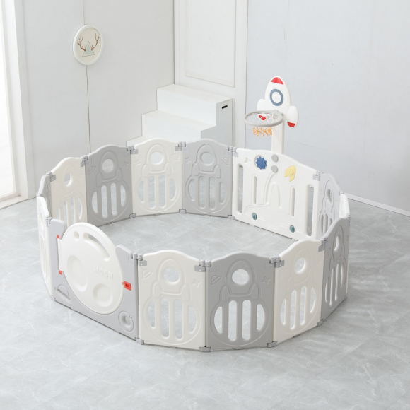 Манеж UNIX Kids SUPREME Space 200x200 - Grey