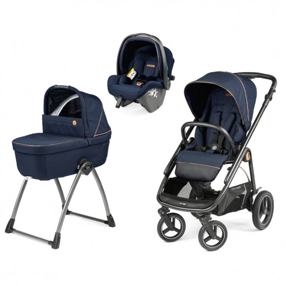 Коляска 3 в 1 Peg Perego Veloce TC Belvedere SLK - Blue Shine