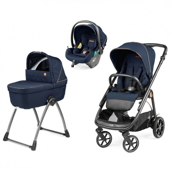 Коляска 3 в 1 Peg Perego Veloce Belvedere Lounge - Blue Shine