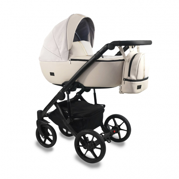 Коляска 2в1 BEXA AIR  - св.бежевая кожа+св.бежевый