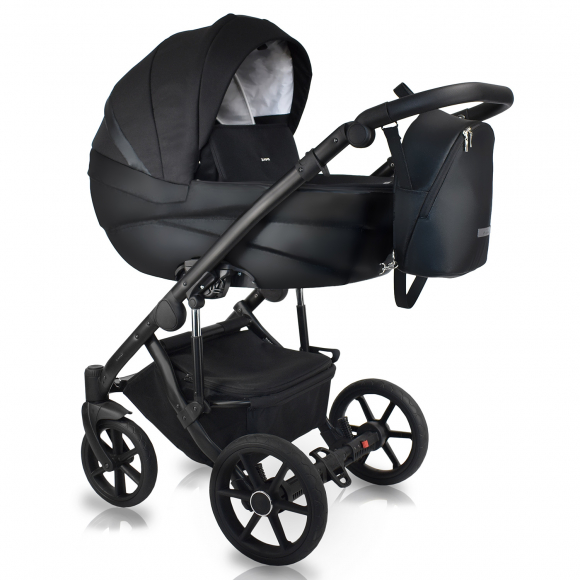 Коляска 2в1 BEXA IDEAL - черный+черная кожа