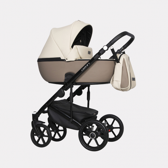 Коляска 3 в 1 RIKO BASIC OZON Ecco - 25 слоновая кость-бежевый