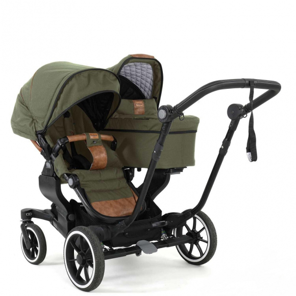 Коляска Emmaljunga NXT Twin 2024 (для двойни или погодок)  - Outdoor Olive