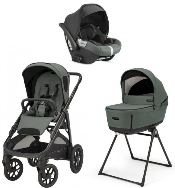 Коляска 3 в 1 Inglesina Aptica XT (DRW I-Size) с подставкой под люльку Stand Up - Taiga Green 2025