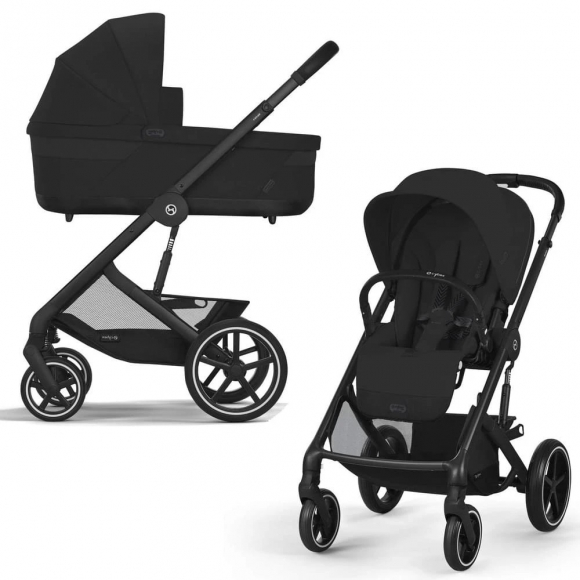 Коляска 2 в 1 Cybex Balios S Lux - BLK Moon Black