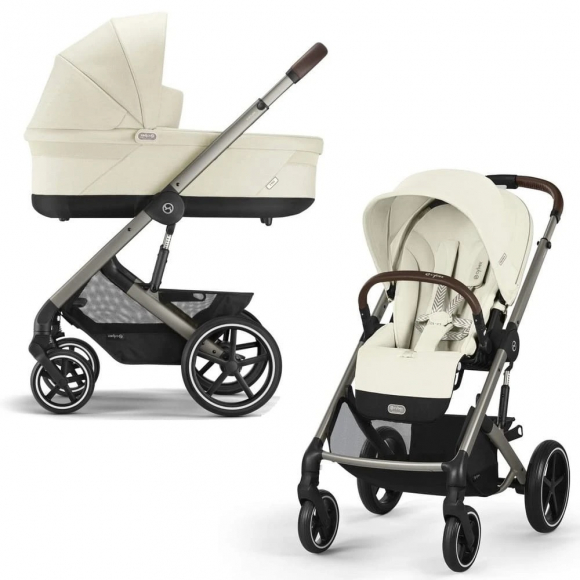 Коляска 2 в 1 Cybex Balios S Lux - TPE Seashell Beige