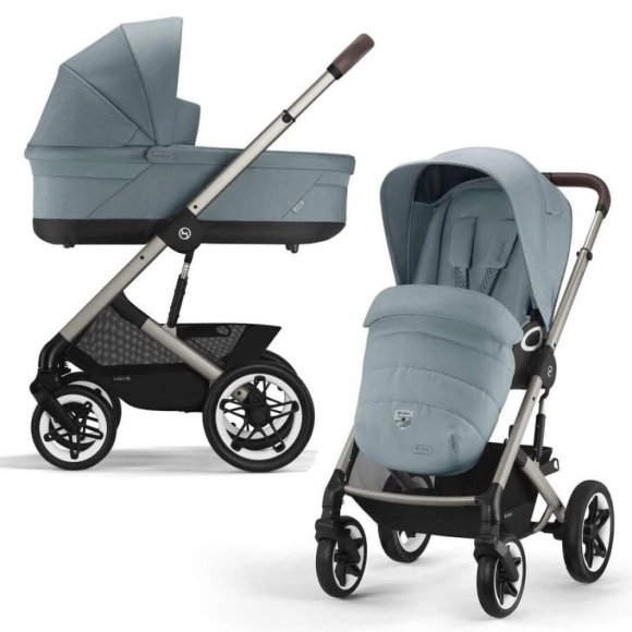 Коляска 2 в 1 Cybex Talos S Lux - TPE Stormy Blue