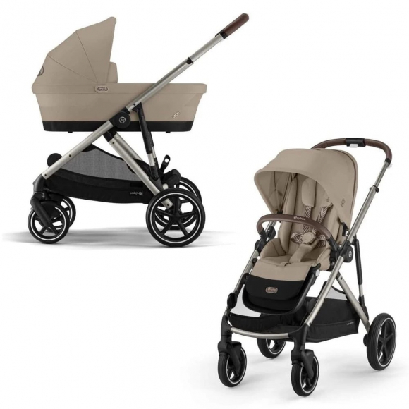 Коляска 2 в 1 Cybex Gazelle S - TPE Almond Beige