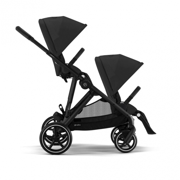 Прогулочная коляска для двойни Cybex Gazelle S - BLK Moon Black