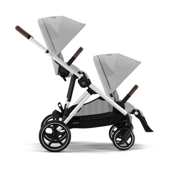 Прогулочная коляска для двойни Cybex Gazelle S - SLV Lava Grey